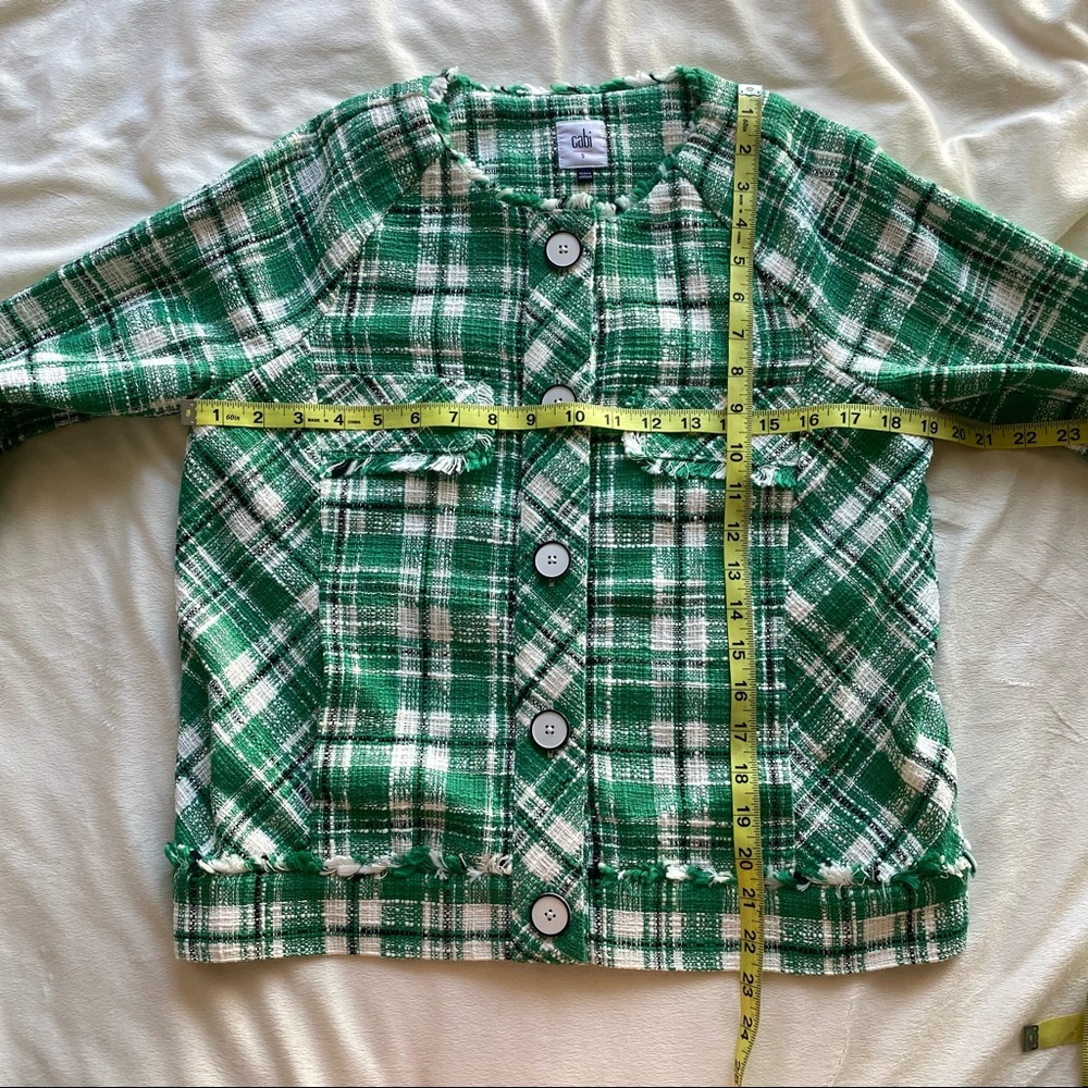 CAbi Green Plaid Blazer - Picture 8 of 11